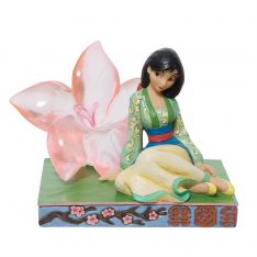 Jim Shore Disney Traditions Mulan Clear Resin Cherry Blossom Figurine