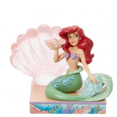 Jim Shore Disney Traditions Ariel Clear Resin Shell Figurine