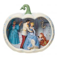 Jim Shore Disney Traditions Cinderella Carriage Scene Pumpkin Figurine