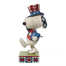 Heartwood Creek Peanuts by Jim Shore Patriotic Snoopy Marching