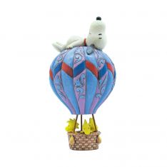 Heartwood Creek Peanuts by Jim Shore Snoopy Laying on Hot Air Balloon
