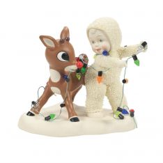 Department 56 Snowbabies Light It Up, Rudolph Figurine