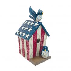Jim Shore Heartwood Creek Patriotic Decorative Birdhouse
