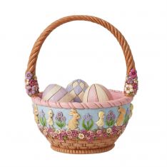 Jim Shore Heartwood Creek 19th Annual Easter Basket with Eggs
