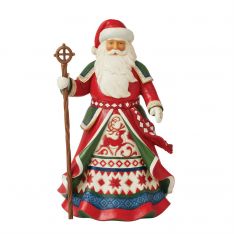 Jim Shore Heartwood Creek 16th Lapland Santa with Staff Figurine