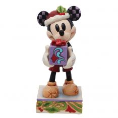 Jim Shore Disney Traditions Santa Mickey with Surprise Gift Figurine