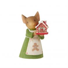 Tails with Heart Gingerbread House Mouse Figurine