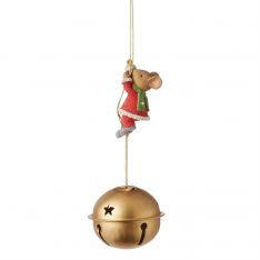 Tails with Heart Climbing the Christmas Bell Ornament