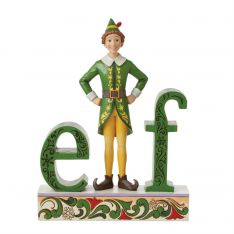Jim Shore Elf the Movie Buddy Elf Standing Elf Word Figurine