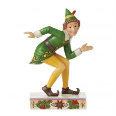 Jim Shore Elf the Movie Buddy Elf in Crouching Pose Figurine
