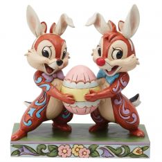 Jim Shore Disney Traditions Chip 'n Dale Easter Figurine