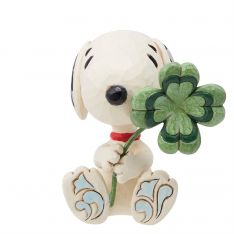 Peanuts by Jim Shore Snoopy with Clover Mini Figurine