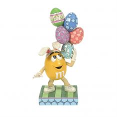 Jim Shore Heartwood Creek M&M'S Yellow Character with Eggs Figurine
