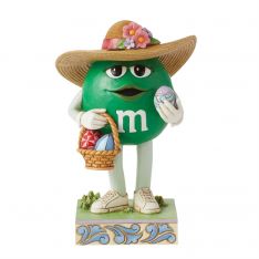 Jim Shore Heartwood Creek M&M'S Green Character with Basket Figurine