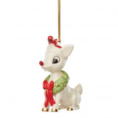Lenox 2023 Rudolph and Cardinal Friend Ornament