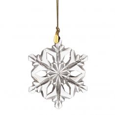 Lenox 2023 Optic Holiday Snowflake Glass Dated Ornament
