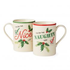 Lenox Christmas Naughty & Nice 2-Piece Mug Set
