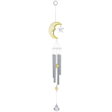 Ganz Crystal Expressions Yellow Starry Moon Windchime