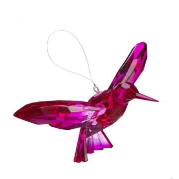 Ganz Crystal Expressions Hanging Two-Toned Hot Pink & Pink Hummingbird