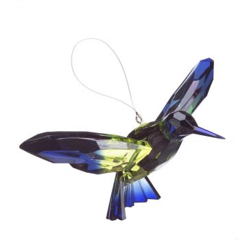 Ganz Crystal Expressions Hanging Two-Toned Green & Blue Hummingbird
