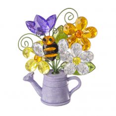 Ganz Crystal Expressions Garden Watering Can Posy Pot - Bee
