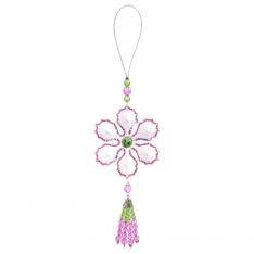 Ganz Crystal Expressions Daisy in Bloom Ornament - Light Pink