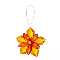 Ganz Crystal Expressions Garden Party Orange Flower Ornament