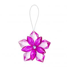 Ganz Crystal Expressions Garden Party Pink Flower Ornament