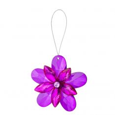 Ganz Crystal Expressions Garden Party Purple Flower Ornament