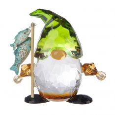 Ganz Crystal Expressions Nature Lover Gnome Figurine - Fishing Pole