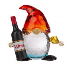Ganz Crystal Expressions Sippin' with my Gnomies Figurine - Red Wine