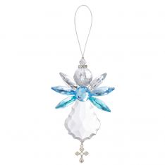 Ganz Crystal Expressions Blessed Day Angel Ornament - Blue