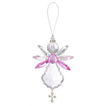 Ganz Crystal Expressions Blessed Day Angel Ornament - Pink