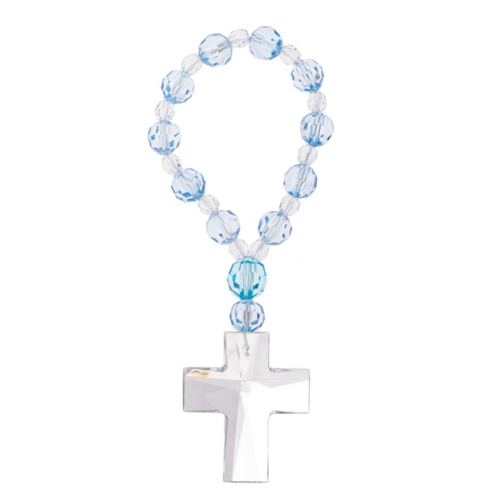 Ganz Crystal Expressions Clear Mini Rosary Ornament