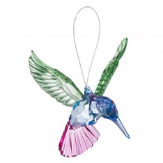 Ganz Crystal Expressions Meadow Hummingbird Ornament - Green Wings