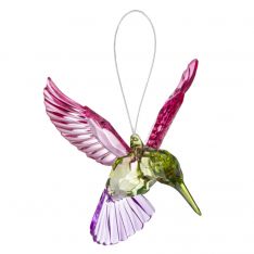 Ganz Crystal Expressions Meadow Hummingbird Ornament - Pink Wings