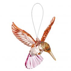 Ganz Crystal Expressions Meadow Hummingbird Ornament - Orange Wings