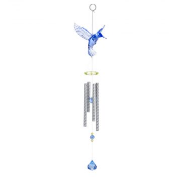 Ganz Crystal Expressions Hummingbird Windchime - Blue