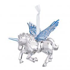 Ganz Crystal Expressions Unicorn Ornament - Blue