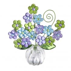 Ganz Crystal Expressions Sweet Daisy Posy Pot - Green, Purple & Blue