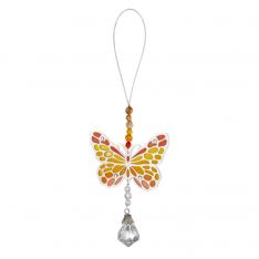 Ganz Crystal Expressions Butterfly Sun Jewels Ornament - Yellow/Orange