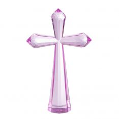 Ganz Crystal Expressions Radiant Standing Cross - Pink