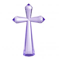 Ganz Crystal Expressions Radiant Standing Cross - Purple