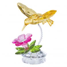 Ganz Crystal Expressions Hummingbird Garden Figurine - Yellow