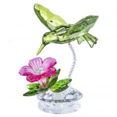 Ganz Crystal Expressions Hummingbird Garden Figurine - Green