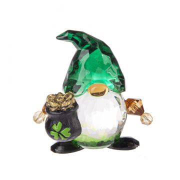 Ganz Crystal Expressions Good Luck Gnome Figurine - Pot Of Gold
