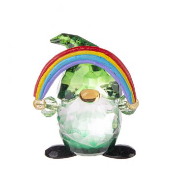 Ganz Crystal Expressions Good Luck Gnome Figurine - Rainbow