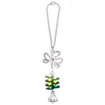 Ganz Crystal Expressions Lucky Sparkle Pendant - Clover