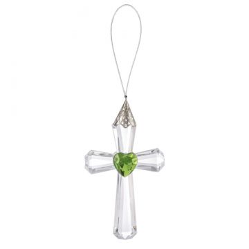 Ganz Crystal Expressions Lucky Heart Cross Ornament