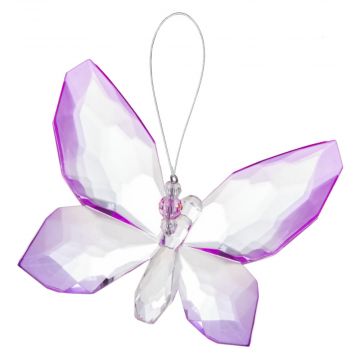 Ganz Crystal Expressions Two Tone Hanging Butterfly - Light Pink